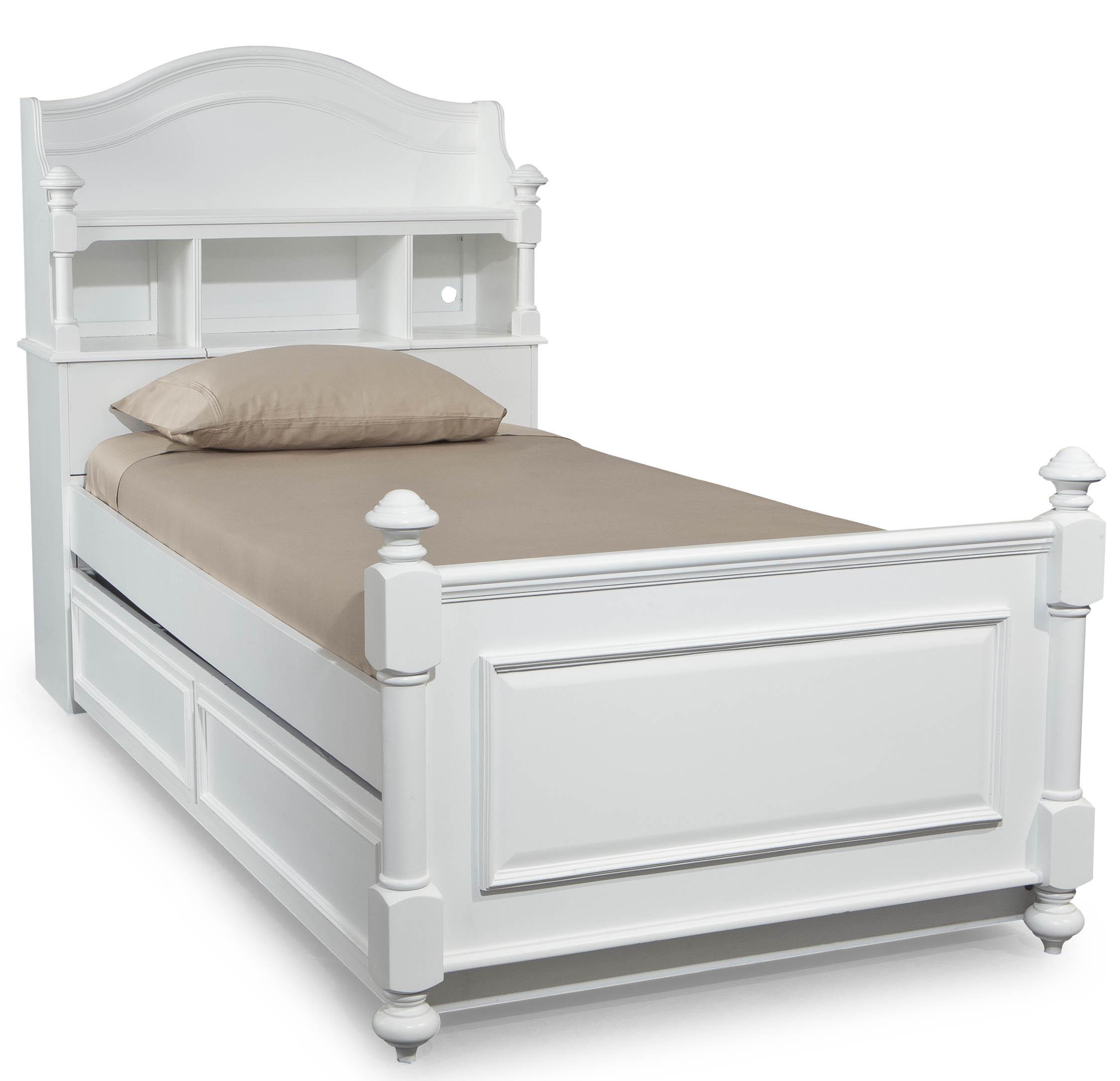Legacy Classic Kids Madison Twin Size Bookcase Bed with Turned Posts